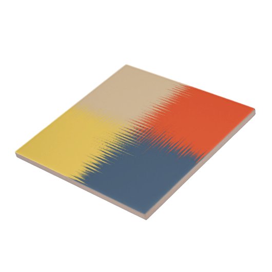 Blaugelbe Creme Fliese (Seite)