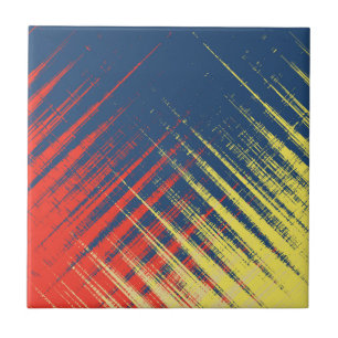 Blaugelbe Creme Fliese