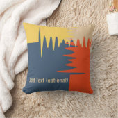 Blaugelbe Creme Kissen (Decke)