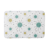 Blaugelbe Franziskaner Sternexplosion Mitte Jahrhu Badematte (Vorderseite)