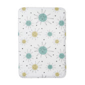 Blaugelbe Franziskaner Sternexplosion Mitte Jahrhu Badematte (Vorderseite Vertikal)