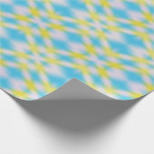 Blaugelbe Gefärbte Krawatte Geschenkpapier (Ecke)