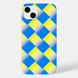 Blaugelbe geometrische Ukraine Inspiration modern Case-Mate iPhone 14 Plus Hülle