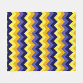 Blaugelbe Goldkornschüren Mittelfläschchen Fleecedecke (Vorderseite (Horizontal))