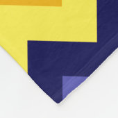 Blaugelbe Goldkornschüren Mittelfläschchen Fleecedecke (Ecke)