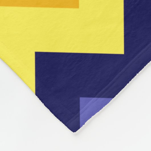 Blaugelbe Goldkornschüren Mittelfläschchen Fleecedecke (Ecke)