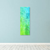 Blaugelbe Grüne Abstrakte Kunst Moderne Leinwanddruck (Insitu (Holzboden))