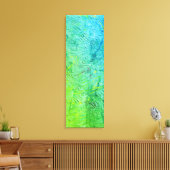 Blaugelbe Grüne Abstrakte Kunst Moderne Leinwanddruck (Insitu (Wohnzimmer))