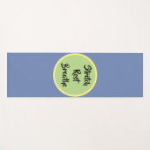 Blaugelbe grüne Erholung atmen Yogamatte (Vorderseite (Horizontal))