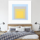 Blaugelbe Josef-Alberts Leinwanddruck (Insitu (Schlafzimmer))