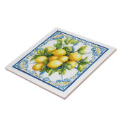 Blaugelbe Lemonen Fliese (Seite)