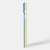 Blaugelbe LIEBE-Typografie Ukraine Inspiriert Frie Case-Mate iPhone Hülle (Rückseite / Links)