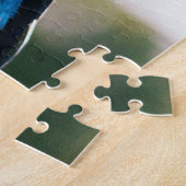 Blaugelbe Maca tropischer Papagei Puzzle (Seite)