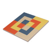 Blaugelbe rote Beige Fliese (Seite)