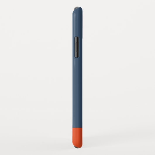 Blaugelbe rote Creme - personalisierbar Case-Mate iPhone Hülle (Hinten/Rechts)