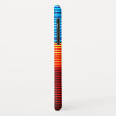 Blaugelbe rote Streifen Case-Mate iPhone Hülle (Hinten/Links)