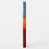 Blaugelbe rote Streifen Case-Mate iPhone Hülle (Hinten/Links)