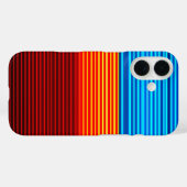 Blaugelbe rote Streifen Case-Mate iPhone Hülle (Rückseite (Horizontal))