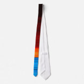 Blaugelbe rote Streifen Krawatte (Rückseite)