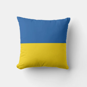 Blaugelbe Ukraine-Flagge mit Reißverschluss Kissen