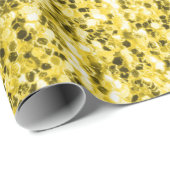 Blaugelbe ukrainische Flagge Glitzer Imitate Glitz Geschenkpapier (Rolleneckpunkt)