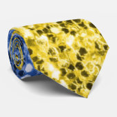 Blaugelbe ukrainische Flagge Glitzer Imitate Glitz Krawatte (Gerollt)