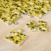 Blaugelbe ukrainische Flagge Glitzer Imitate Glitz Puzzle (Seite)