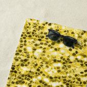 Blaugelbe ukrainische Flagge Glitzer Imitate Glitz Strandtuch (Beispiel)