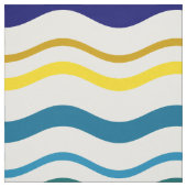 Blaugelbe Waves Stoff (Muster)