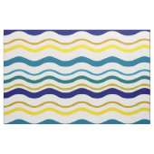 Blaugelbe Waves Stoff (Fat Quarter (45,7 x 55,9 cm))