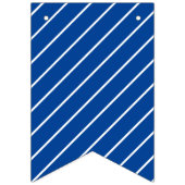 Blaugelber Abschluss Wimpelkette (Erste Fahne)