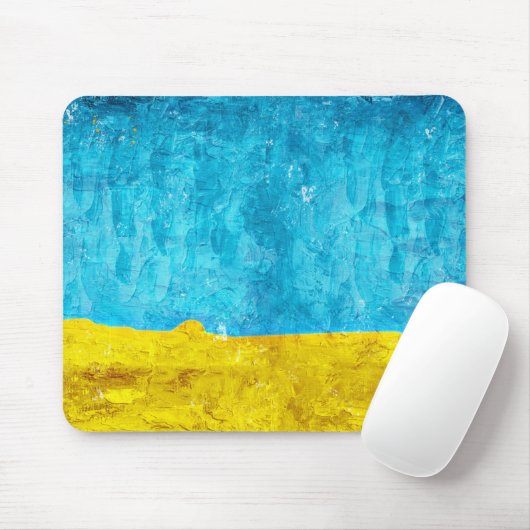 Blaugelber Hintergrund Mousepad (Mit Mouse)