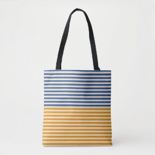 Blaugelber Streifen Tasche