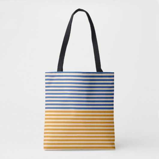 Blaugelber Streifen Tasche (Vorderseite)