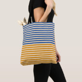Blaugelber Streifen Tasche (Von Nahem)