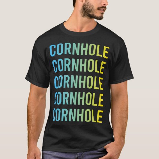 Blaugelbes Cornloch T-Shirt (Vorderseite)