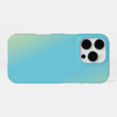 Blaugelbgrün-Verlauf iPhone Hülle (Rückseite (Horizontal))