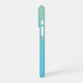 Blaugelbgrün-Verlauf iPhone Hülle (Linke Seite)
