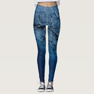 Blaugemalte Wand Leggings