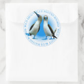 Blaugeschliffene Boobies Birds Stickers (Tasche)