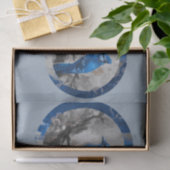 Blaugestalteter Blauhäher DBL Seidenpapier (Geschenk)