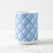 Blaugestepptes Diamantmuster Kaffeetasse (Mittel)