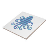 Blaugestreifter Krake Fliese (Seite)