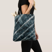 Blaugestrichenes Holz Tasche (Von Nahem)