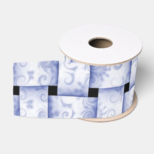 Blaugewebe Ripsband (Spule)