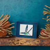 Blaugewurzelter Hummingbird Fotoplatte (Seite)