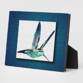 Blaugewurzelter Hummingbird Fotoplatte (Seite)