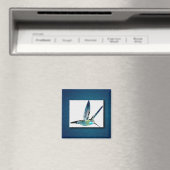 Blaugewurzelter Hummingbird Magnet (In Situ (Geschirrspüler))