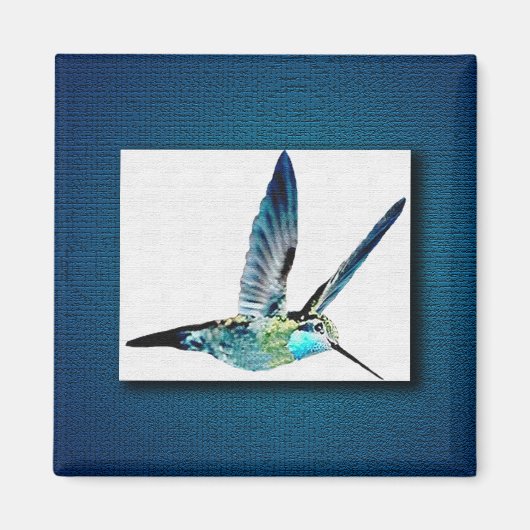 Blaugewurzelter Hummingbird Magnet (Vorne)