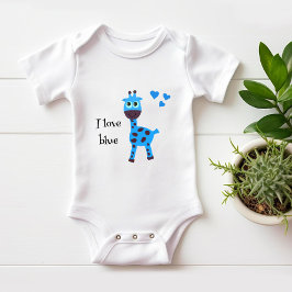 Blaugiraffe Baby Strampler